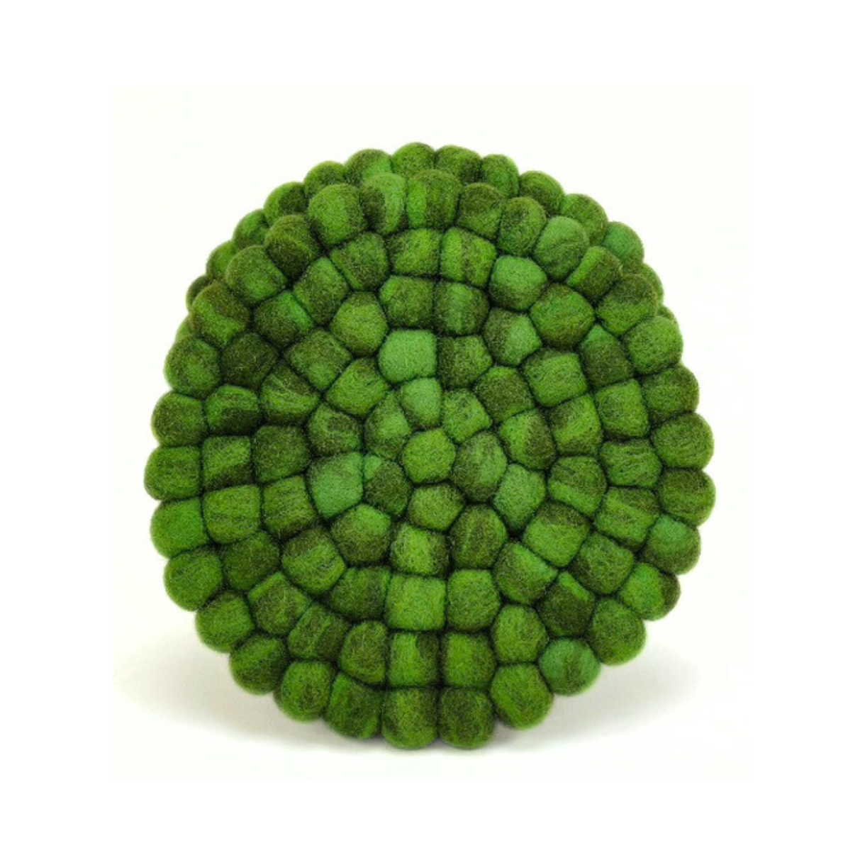 Felted Ball Green Tie Dye Round/Square Trivet