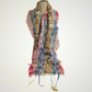 Saree Lace Gray Felted Scarf