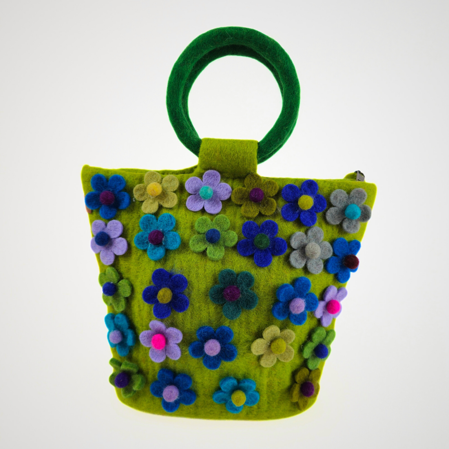 Hand Felted Woolen Flower Kids Bag