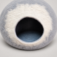 CC104 wool cat cave opening and continuous interior floor