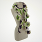 20 Flowers White-Brown Scarf, Flowers Garland or Wall Hanging