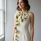 20 Flowers White-FG Scarf, Flowers Garland or Wall Hanging