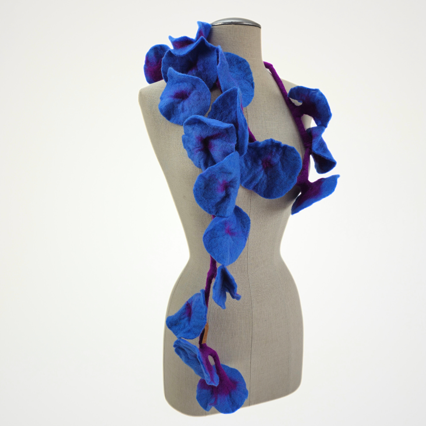20 Flowers Blue Plum Scarf, Flowers Garland or Wall Hanging