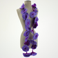 20 Flowers Purple-Plum Scarf, Flowers Garland or Wall Hanging