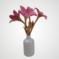 Hand Felted Baby Pink Lily Flower