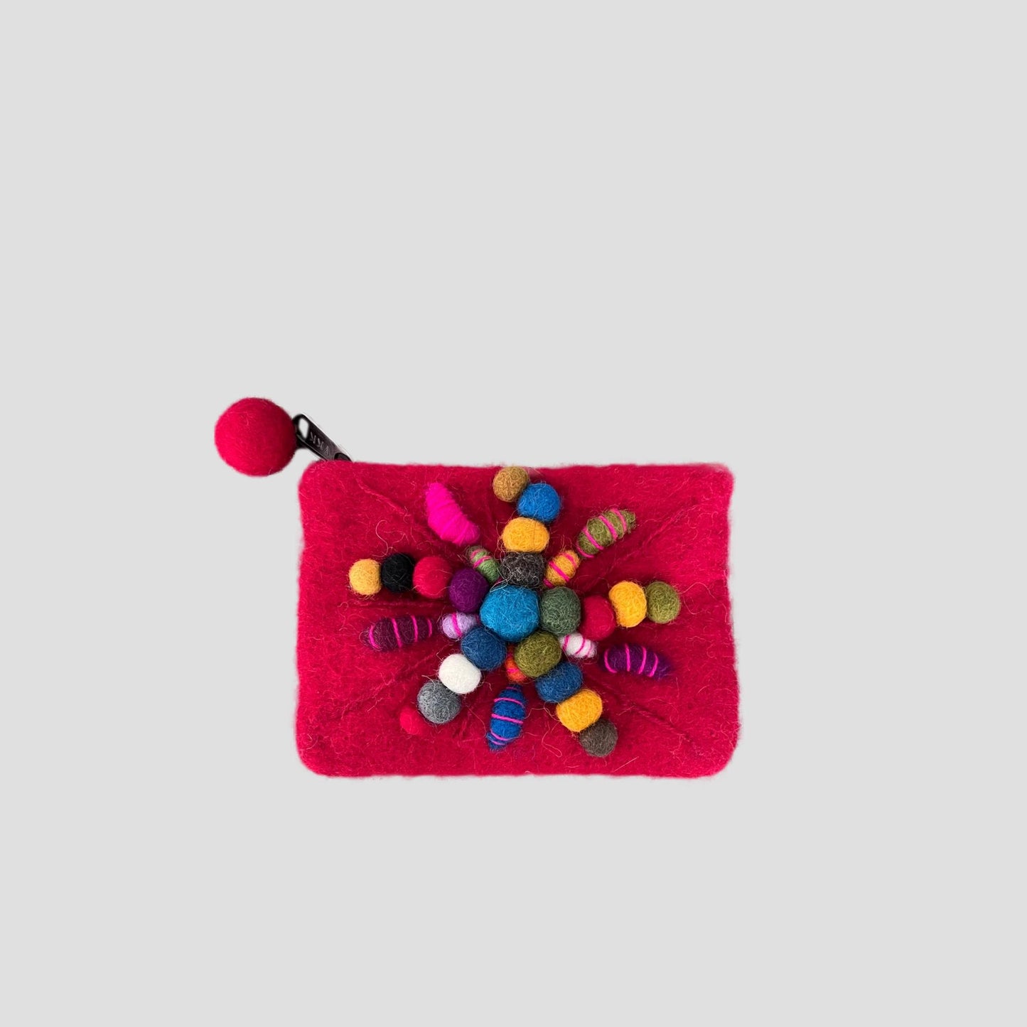 Felted Ball Coin Purse, Mobile Purse