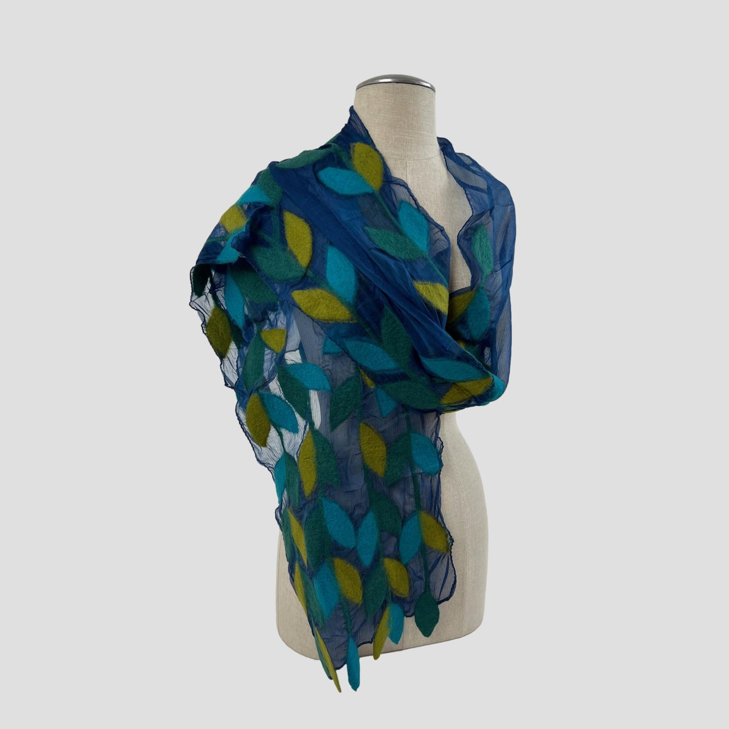 Kind Of Leaf Merino Wool Felt Scarf