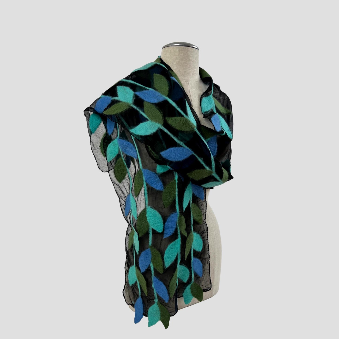 Kind Of Leaf Merino Wool Felt Scarf