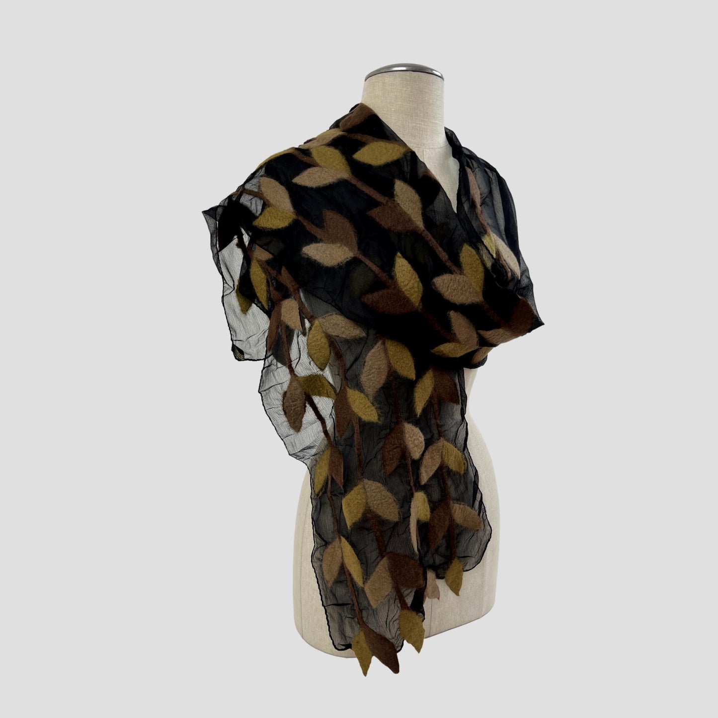 Kind Of Leaf Merino Wool Felt Scarf