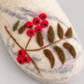 LN917 red berry and leaf decoration close-up