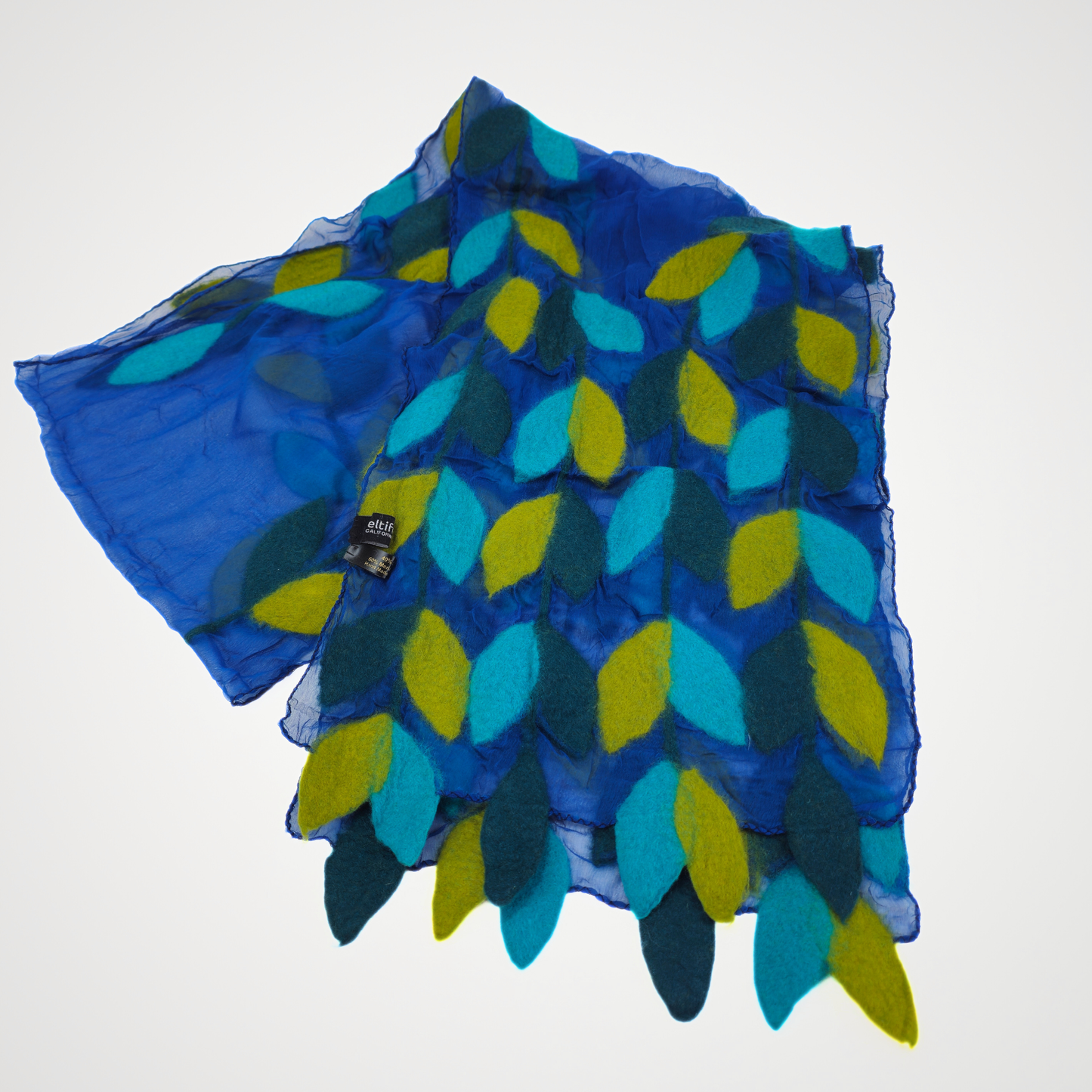 Kind Of Leaf Merino Wool & Silk Felted Scarf