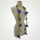 6 Purple Flowers Scarf, Flowers Garland or Wall Hanging
