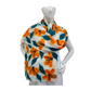 Merino Wool & Silk Orange Flower Felted Scarf