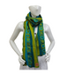 Double Line Polka Dotted Merino Wool & Silk Felted Scarf