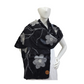 Merino Wool & Silk Gray Flower Felted Scarf