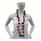 Merino & Silk Flowers Long Necklace