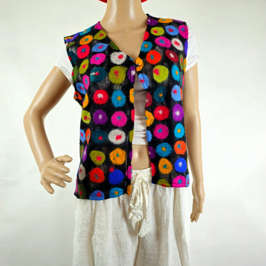 Multi Polka Dot Ladies Vest