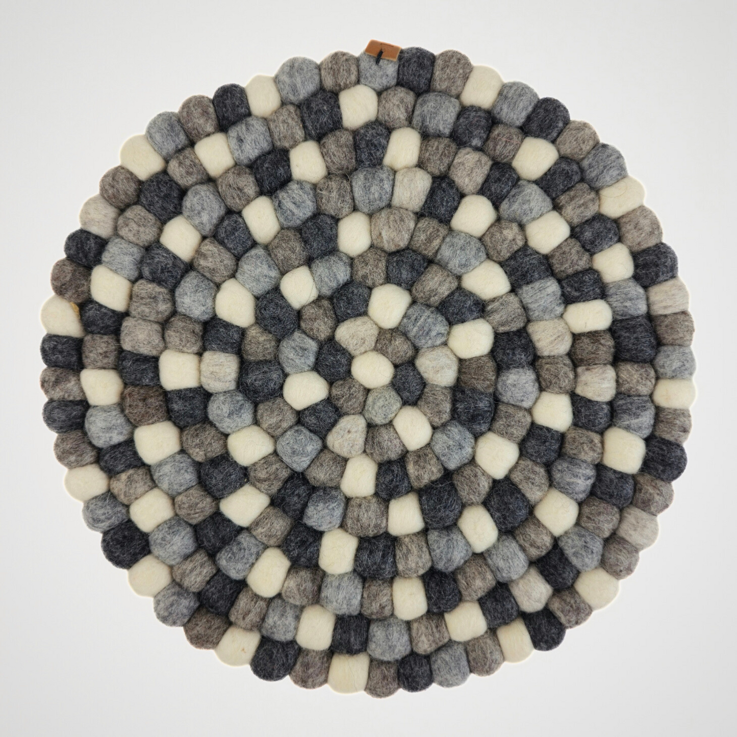 14-Inch Pom Pom Ball Round Placemat-Set Of 2Pcs.