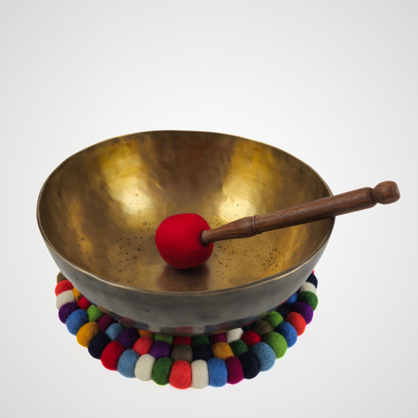 12-Inch Pom Pom Ball Round Placemat-Set Of 2Pcs.