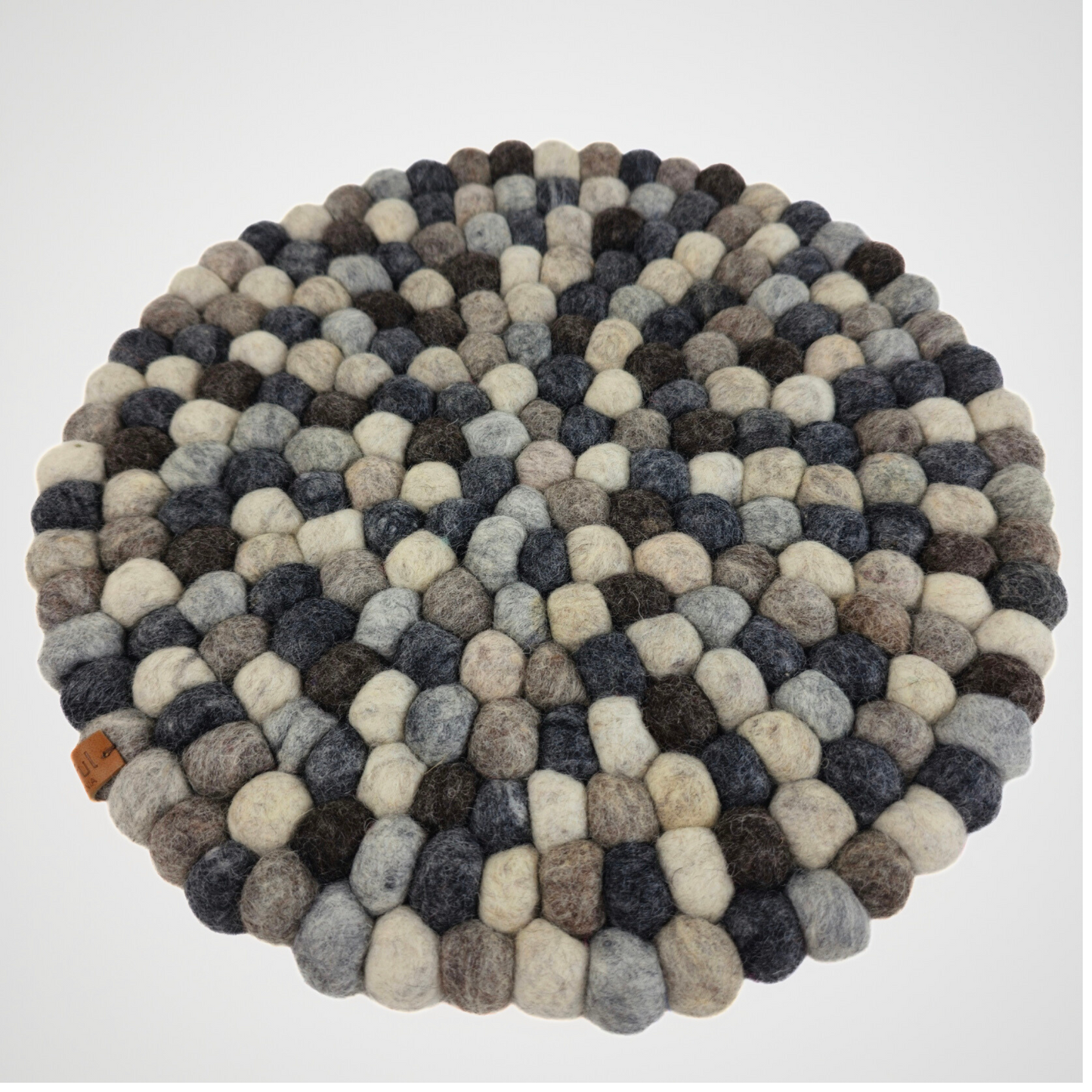12-Inch Pom Pom Ball Round Placemat-Set Of 2Pcs.