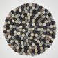 12-Inch Pom Pom Ball Round Placemat-Set Of 2Pcs.