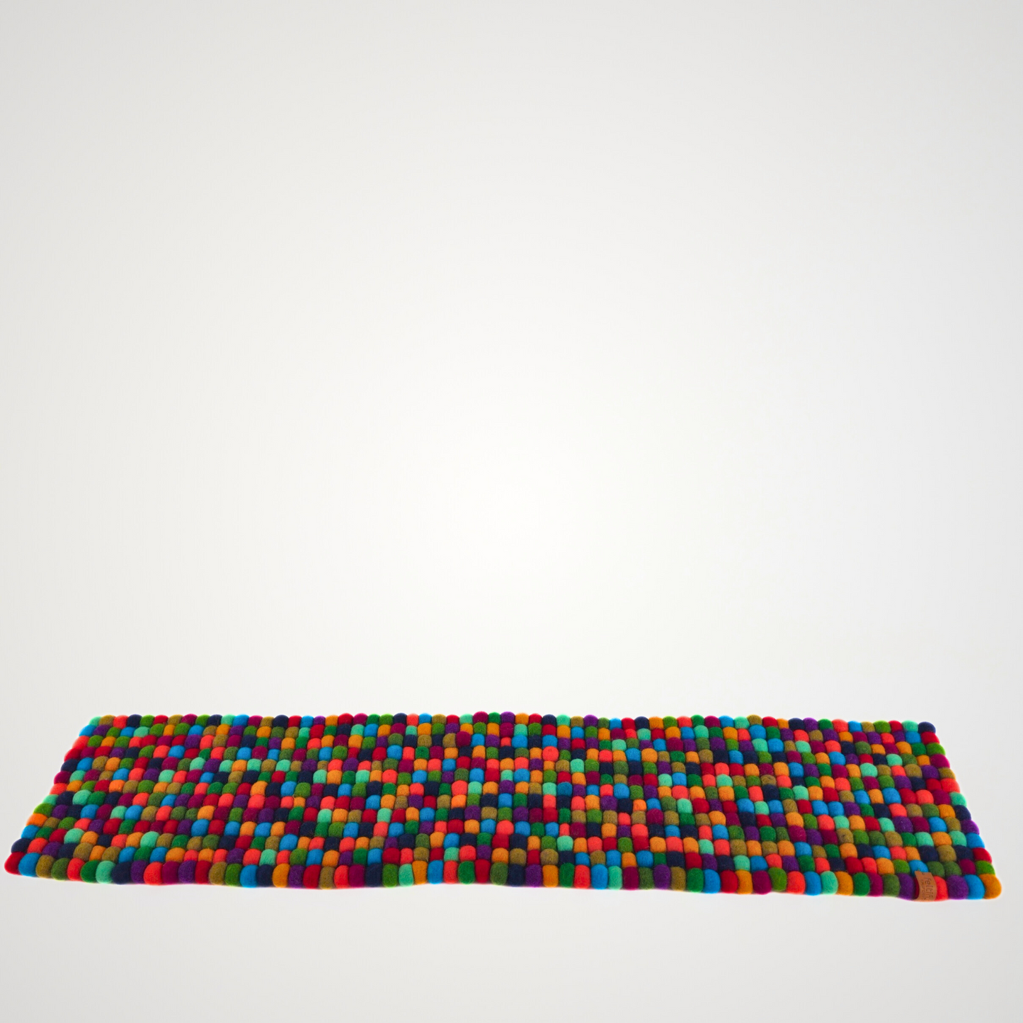 Artisan Multi Small Felted Ball Table Runner