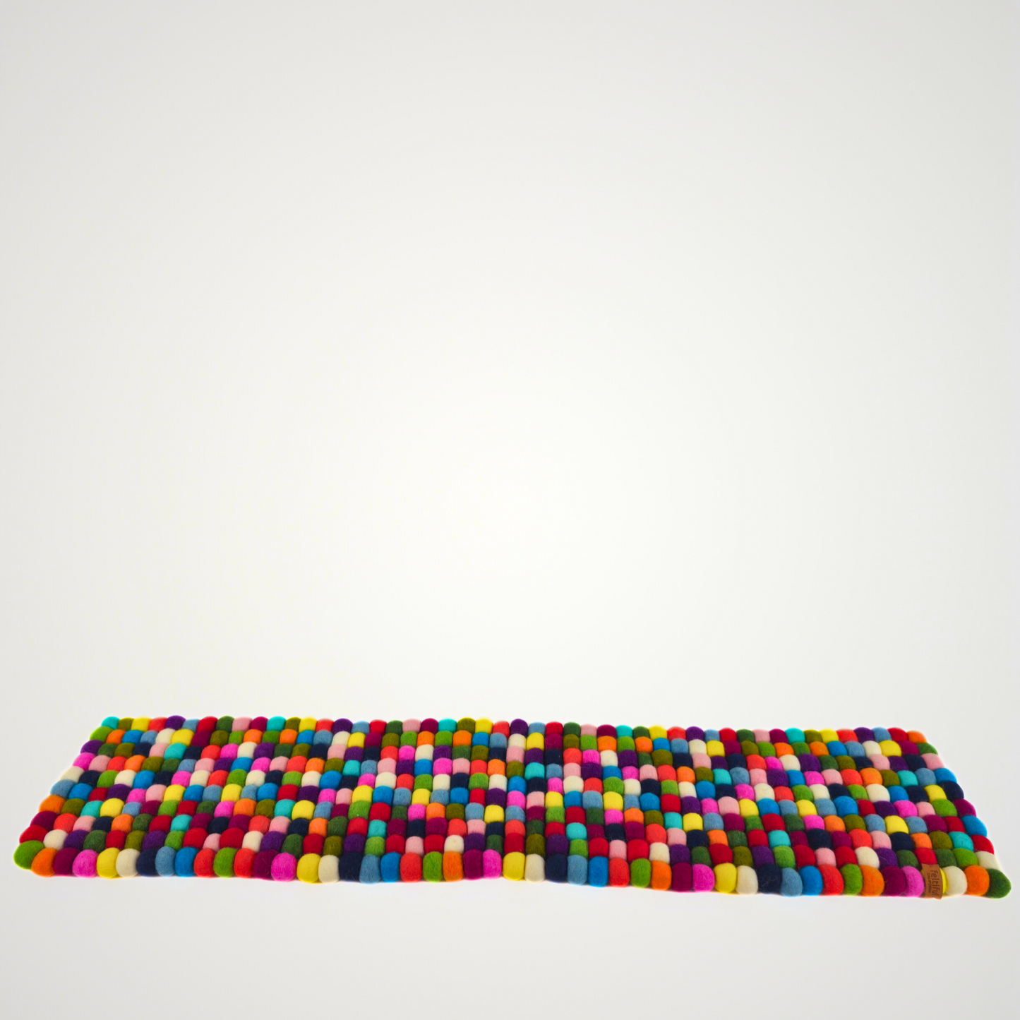 Artisan Felted Multi Ball Table Runner