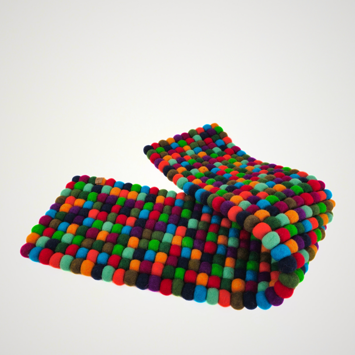 Artisan Felted Multi Ball Table Runner