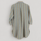 RT819 multicolor stripe cotton high-low tunic shirt – back pleat