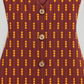 RT820 natural two-hole buttons and cotton fabric detail