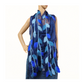 Silk & Merino Wool Blend Leaf Felted Scarf