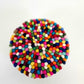 11mm Pom Pom Ball Felted Trivet-Set Of 2Pcs.