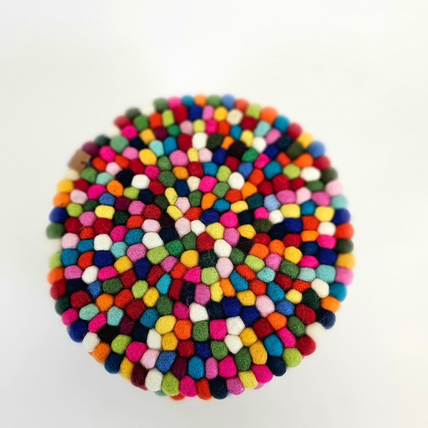 11mm Pom Pom Ball Felted Trivet-Set Of 2Pcs.