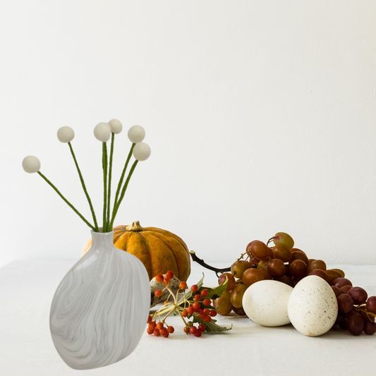 Pom Pom Stick Table Decor