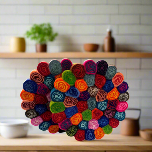 Felted Wool CandyCut Trivet