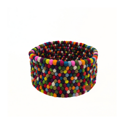 Felt Ball Pom Pom Basket