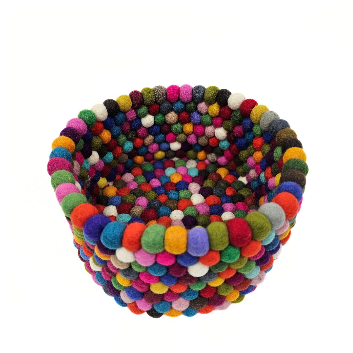 Felt Pom Pom Basket