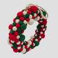 Door Hanging Multi Felt Ball Wreath 14 Inches