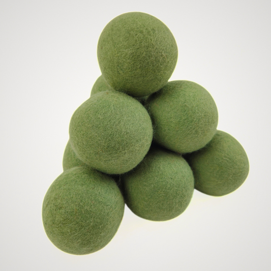 Organic Handmade Wool XL Dryer Balls 6 Pcs.