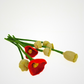 Hand Felted Eight Flowers Bouquet