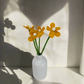 Hand Felted Mustard Daisy Flower