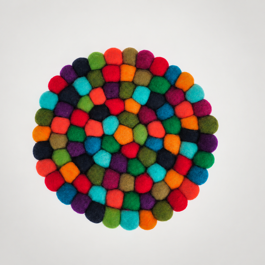 Feltiful handmade product on a soft gray background