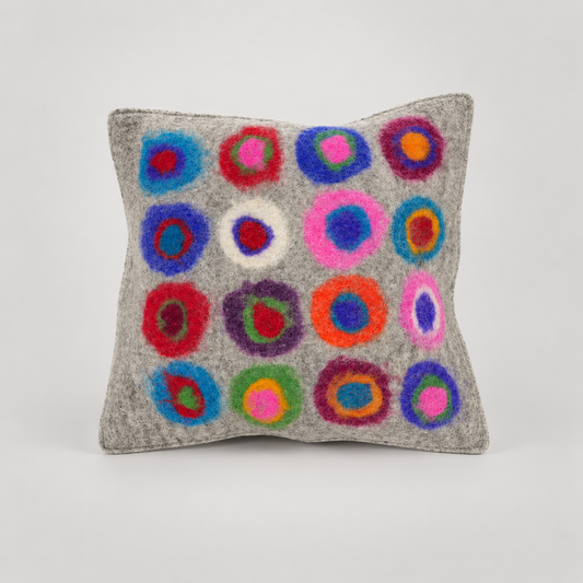 Cushions & covers by Feltiful on a soft warm gray background