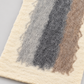 Sheep wool fiber and organic edge detail