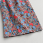 Gray & Red mushroom print cotton palazzo trousers – detail view