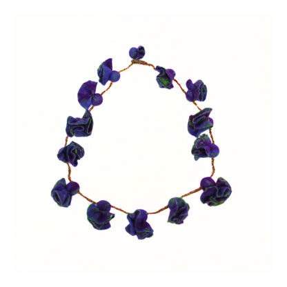 Merino & Silk Flowers Necklace