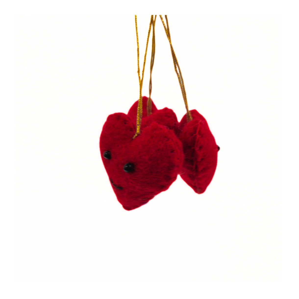 Decorate Felt Heart Ornaments