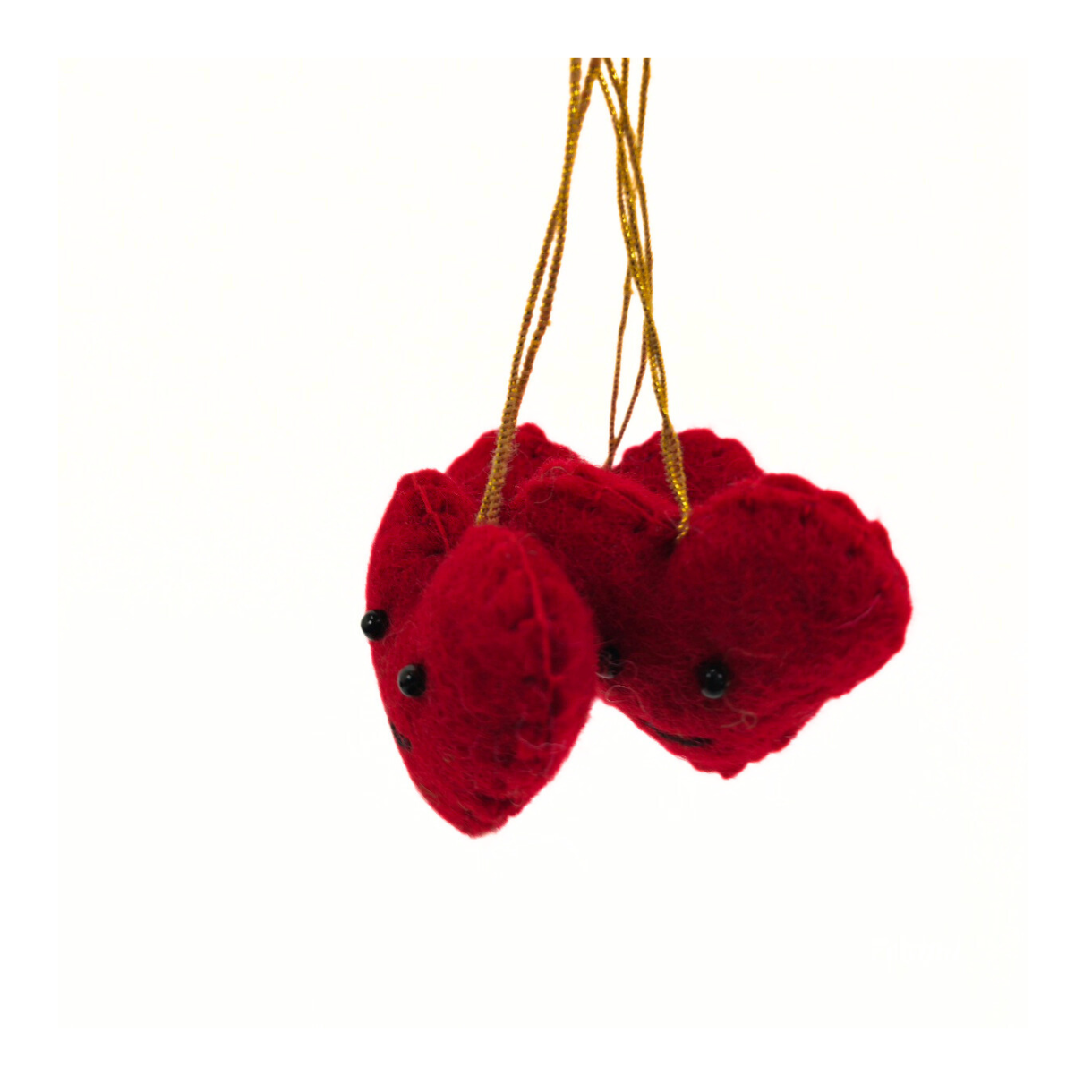 Decorate Felt Heart Ornaments