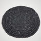 15.5-Inch Pom Pom Small Ball Round Placemat-Set Of 2Pcs.