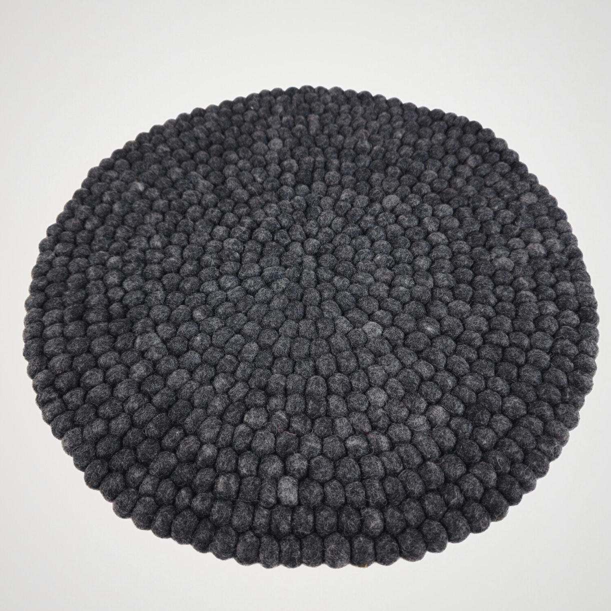 15.5-Inch Pom Pom Small Ball Round Placemat-Set Of 2Pcs.